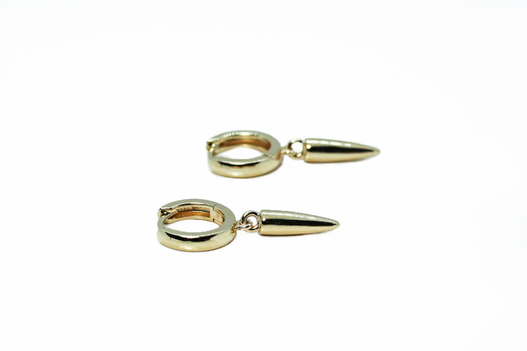 14kt-Yellow-Gold-Huggie-Hoops-with-Spike-Dangles-Earrings-2-1024×683