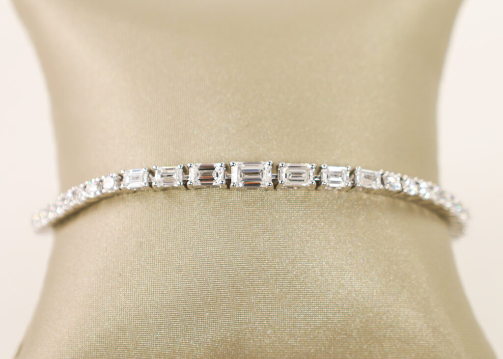 14kt White Gold Lab Diamond Bracelet
